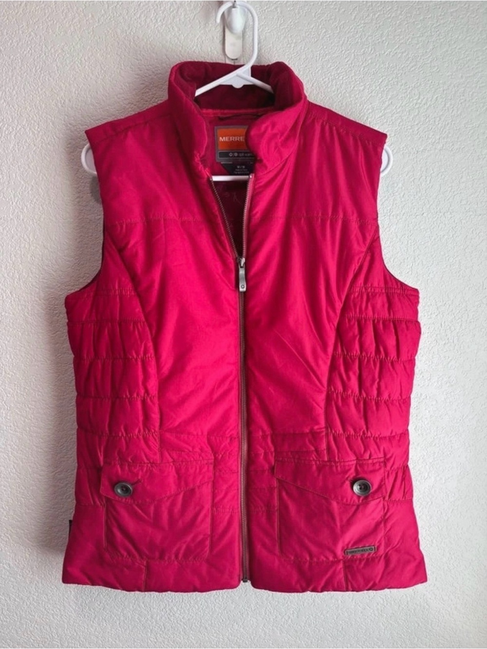 Merrell Opti-Warm Puffer Vest Red Dark Pink Women’s Size Medium